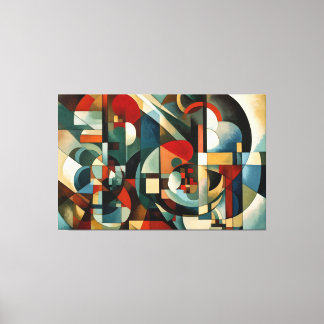 "Around Cubism" Large Wrapped Canvas