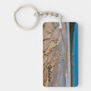 Around of the Grand Prismatic Spring Yellowstone Keychain