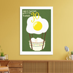 Around The Diet in 30 Eggs Canvas Print