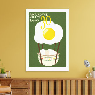 Around The Diet in 30 Eggs Canvas Print