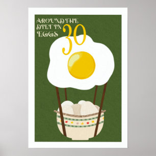 Around The Diet In 30 Eggs Poster