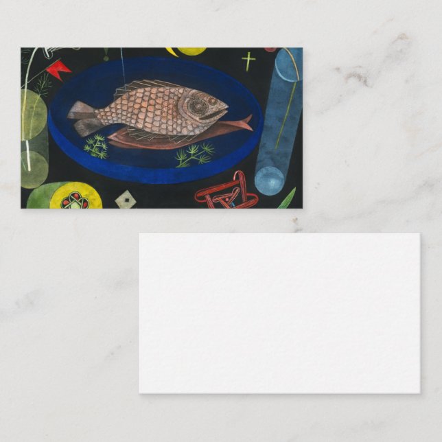 Around the Fish, 1926 by Paul Klee Business Card (Front/Back)