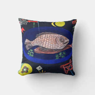 Around the Fish, Paul Klee Throw Pillow