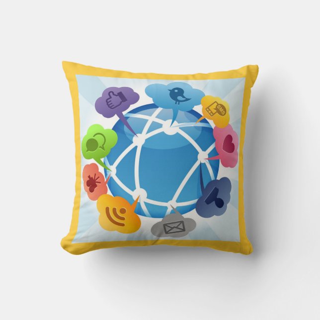 Around the Globe American MoJo Pillow (Front)