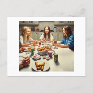 Around the Kitchen Table,  Postcard