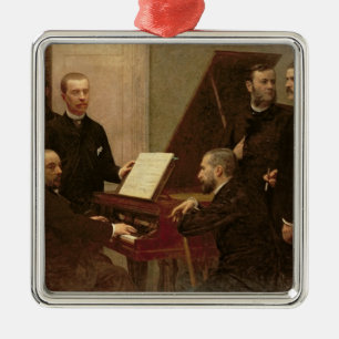 Around the Piano, 1885 Metal Ornament