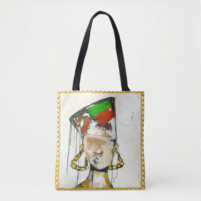 Around the way girl tote bag (Front)