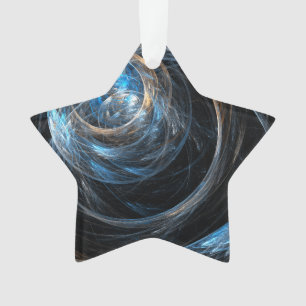 Around the World Abstract Art Acrylic Star Ornament