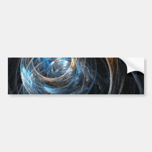 Around the World Abstract Art Bumper Sticker