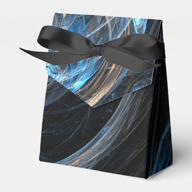 Around the World Abstract Art Favor Box (Front Side)
