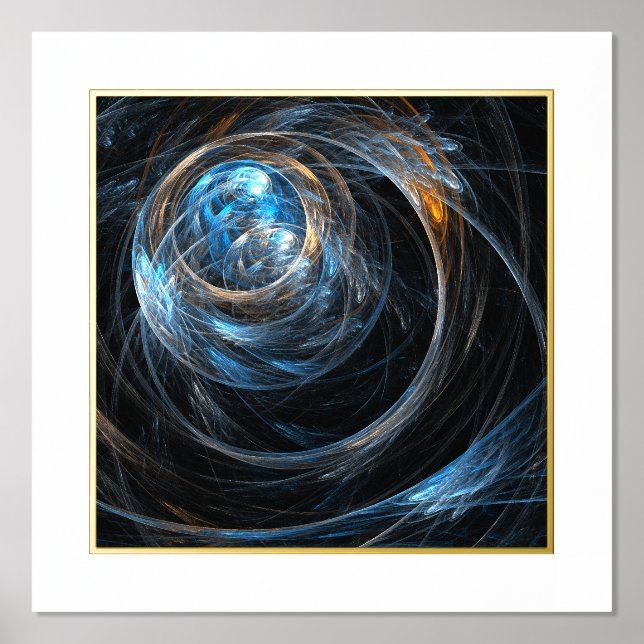 Around the World Abstract Art Foil Prints (Front)