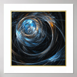 Around the World Abstract Art Foil Prints