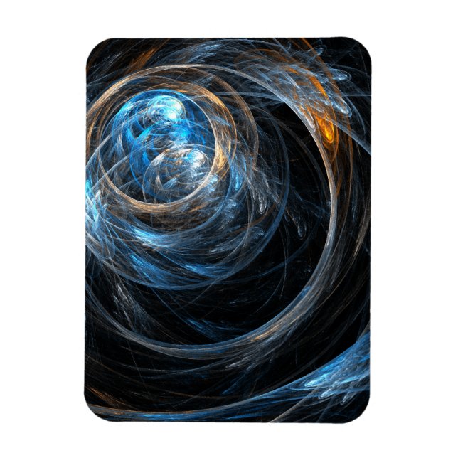 Around the World Abstract Art Premium Magnet (Vertical)