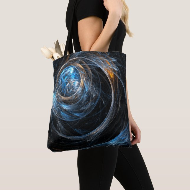 Around the World Abstract Art Tote Bag (Close Up)