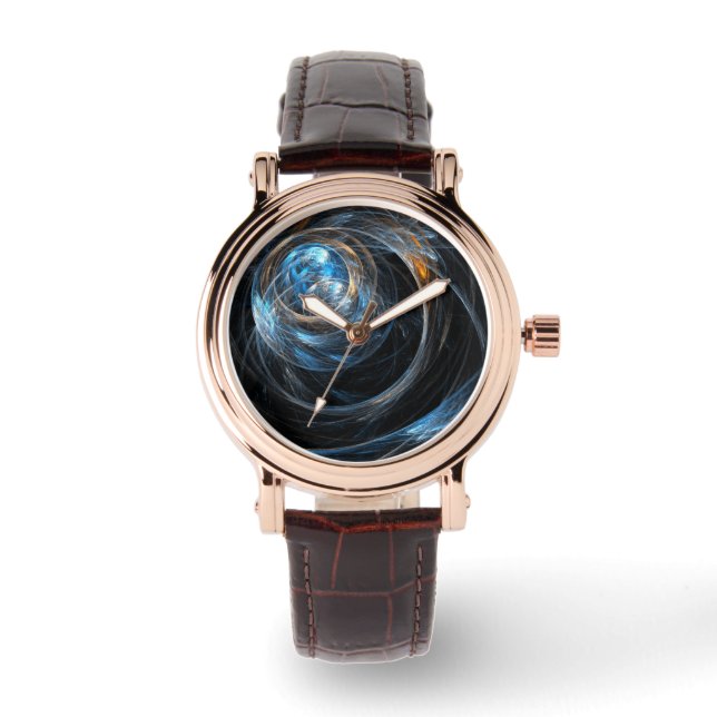 Around the World Abstract Art Watch (Front)