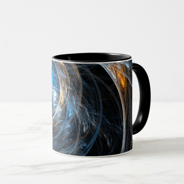 Around the World Abstract Coffee Mug (Front Right)