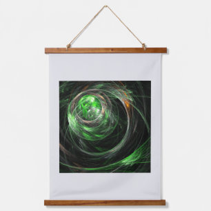 Around the World Green Abstract Art Hanging Tapestry