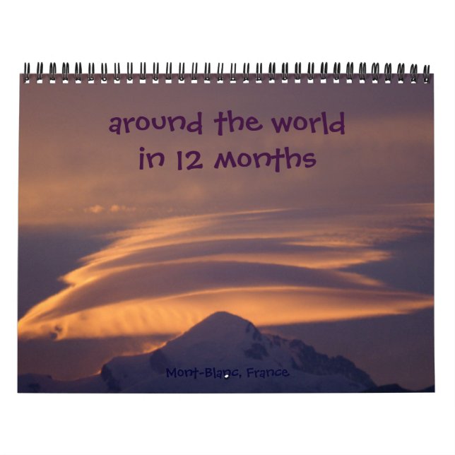 around the world in 12 months calendar (Cover)