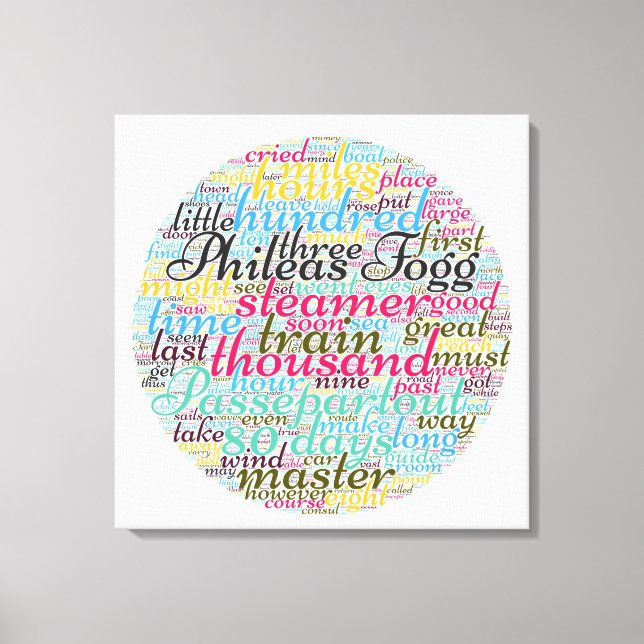 Around the World in 80 Days Canvas Print (Front)