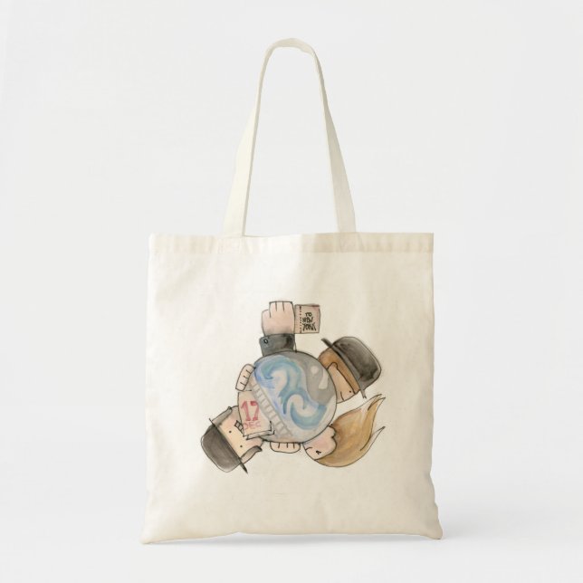 Around the World in 80 Days Tote Bag (Front)