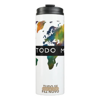 Around the world thermal tumbler