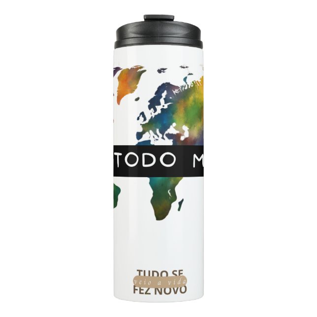 Around the world thermal tumbler (Front)