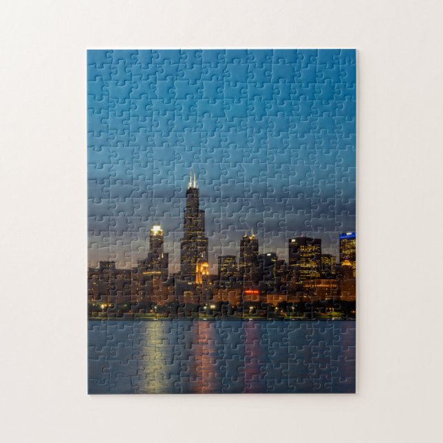 Around Willis At Night Jigsaw Puzzle (Vertical)
