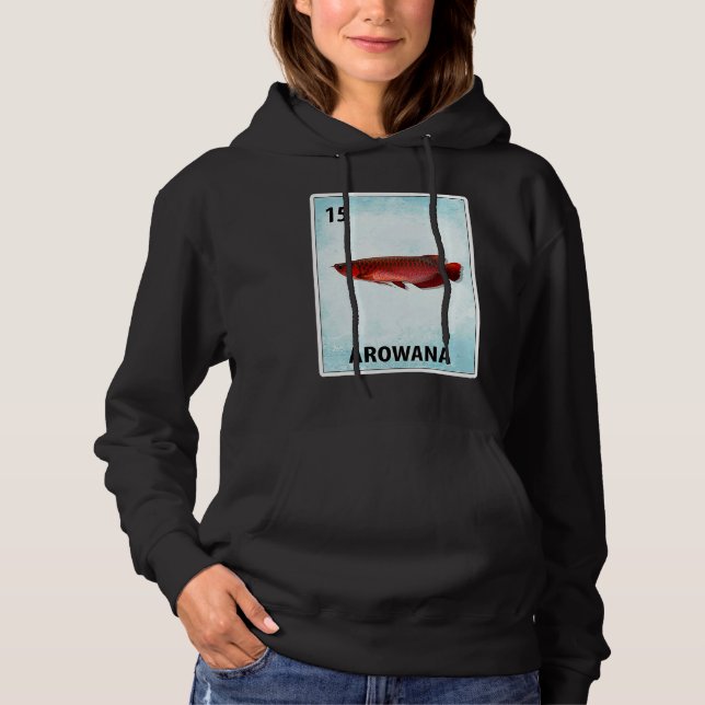Arowana Mexican Fish Cards Hoodie (Front)