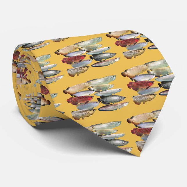 Arowanas of the world tie (Rolled)