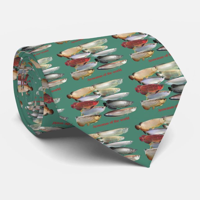 Arowanas of the world tie (Rolled)