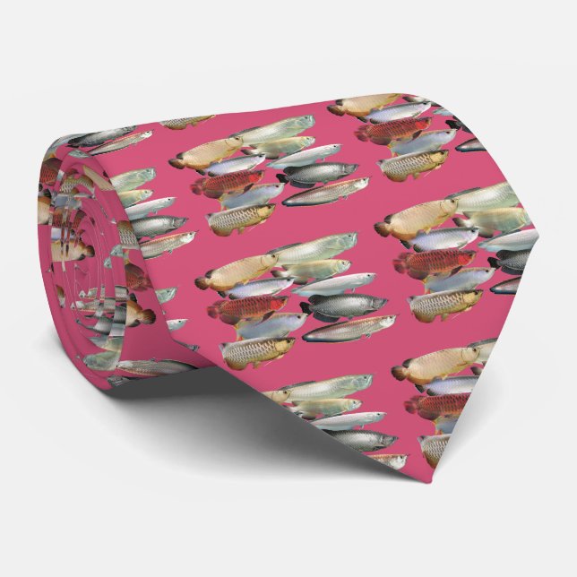 Arowanas of the world tie (Rolled)