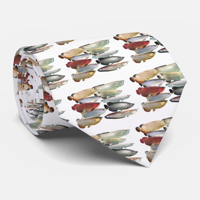 Arowanas of the world tie (Rolled)