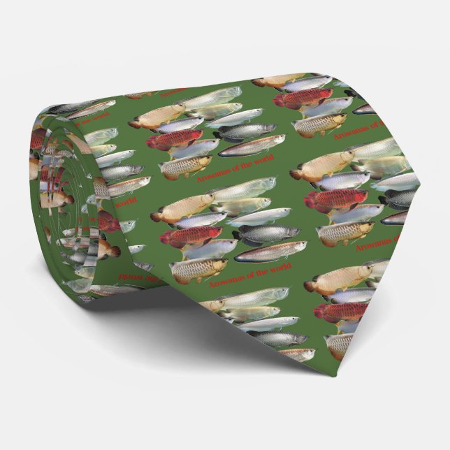 Arowanas of the world tie (Rolled)