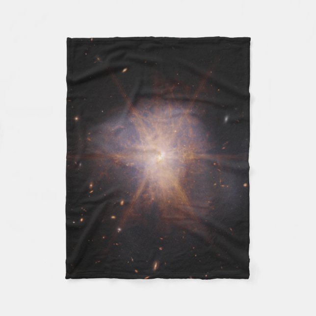 Arp 220 Lights Up The Night Sky Fleece Blanket (Front)