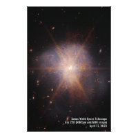 Arp 220 (NIRCam and MIRI image) James Webb (JWST)