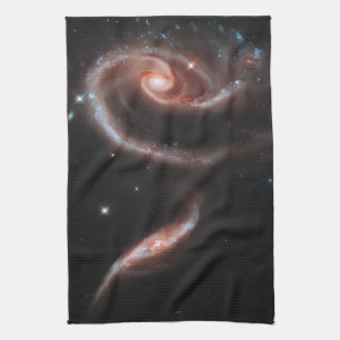 Arp 273 Galaxy Pair (Hubble Telescope) Kitchen Towel