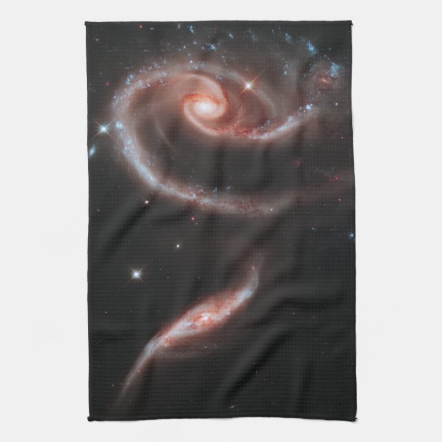 Arp 273 Galaxy Pair (Hubble Telescope) Kitchen Towel (Vertical)