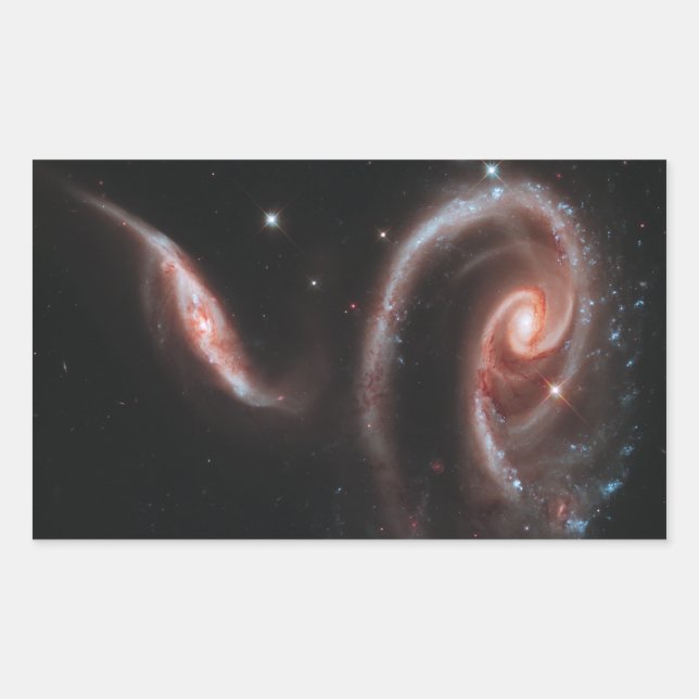 Arp 273 Interacting Galaxies (Hubble Telescope) Sticker (Front)