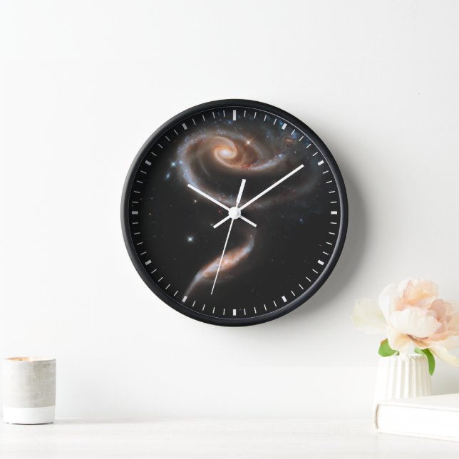 Arp 273 Interacting Galaxies In Andromeda. Clock (Home)