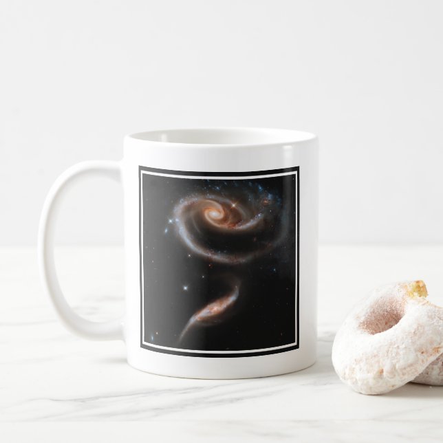Arp 273 Interacting Galaxies In Andromeda. Coffee Mug (With Donut)