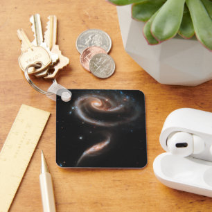 Arp 273 Interacting Galaxies In Andromeda. Keychain