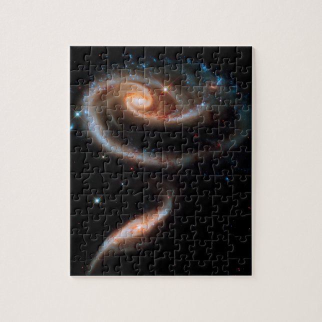 Arp 273 Rose Galaxies Hubble Outer Space Photo Jigsaw Puzzle (Vertical)