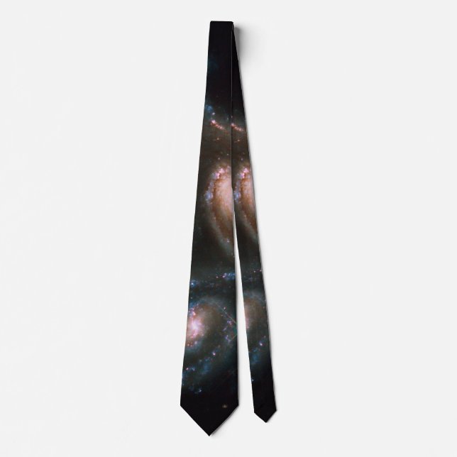 Arp 274 Galaxies NASA Space Black Tie (Front)