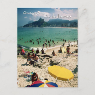 "Arpoador Beach, Rio de Janeiro" postcard
