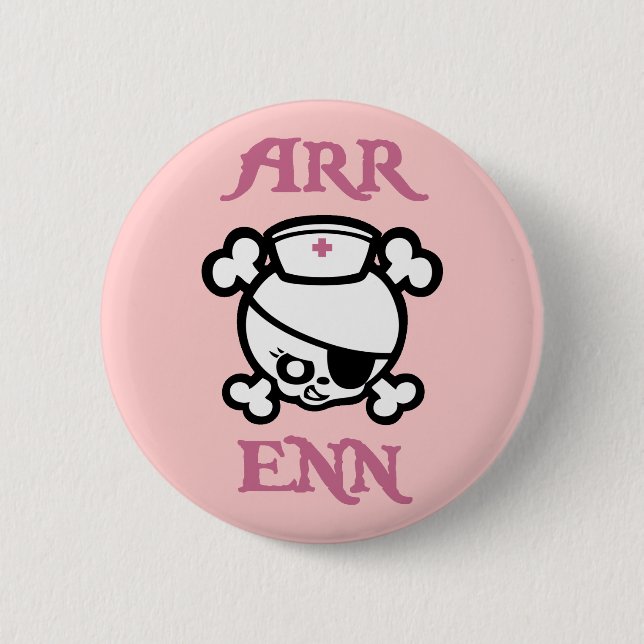 Arr Enn 2 Inch Round Button (Front)