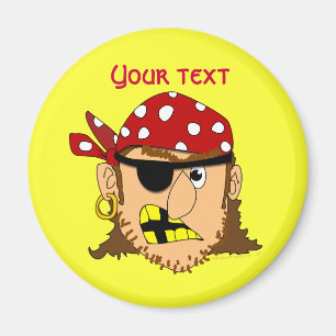 Arr Pirate Man Customizable Pirate Stuff Magnet