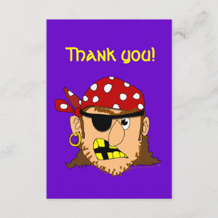 Arr Pirate Man Customizable Pirate Stuff Thank You Card