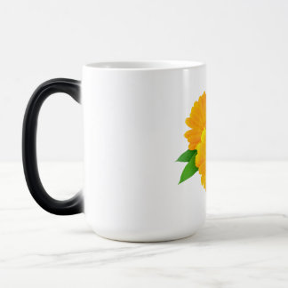 Arranged Calendula Flowers Magic Mug