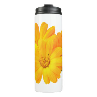 Arranged Calendula Flowers Thermal Tumbler