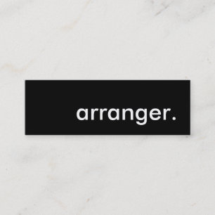 arranger. mini business card